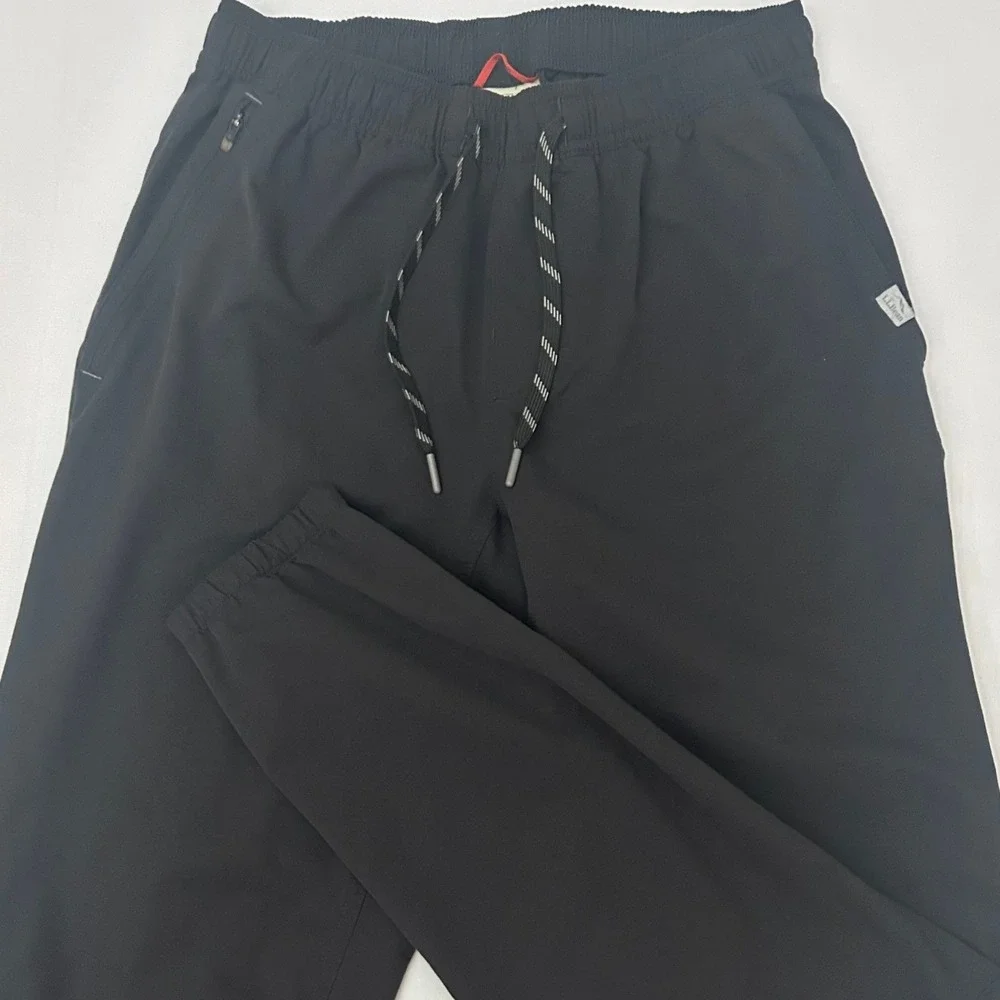 L.L.Bean Multisport Jogger Pants Mens Small Black Stretch Hiking Activewear